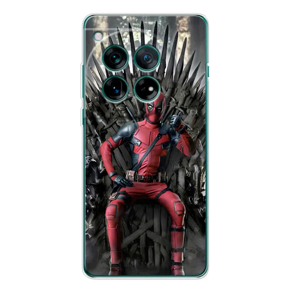 Чохол з принтом «Дедпул на троні» для Xiaomi Redmi K90 Pro Max