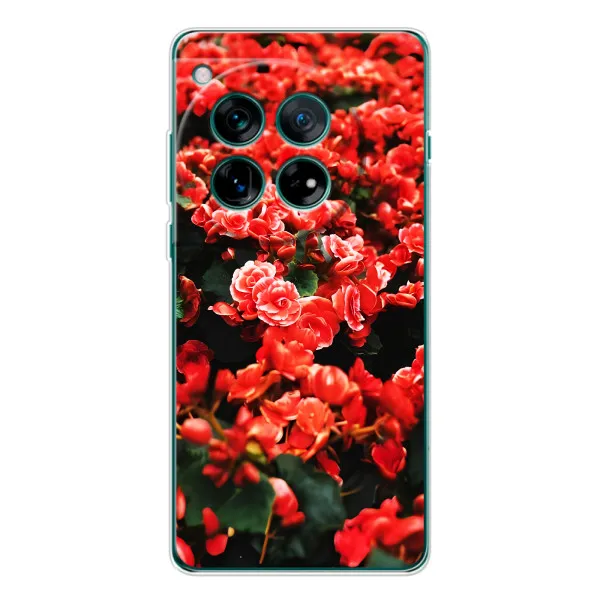 Чохол з принтом «Квіти червоні» для Xiaomi Redmi K90 Pro Max