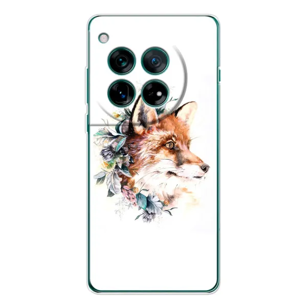 Чохол з принтом «Лиса в квітах» для Xiaomi Redmi K90 Pro Max