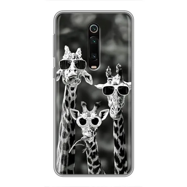 Чехол с принтом «Жирафы в очках» для Xiaomi Mi 9T Pro
