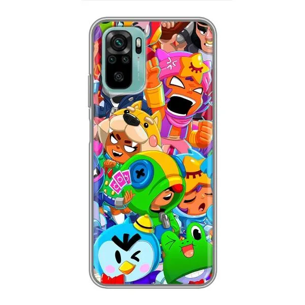 Чехол с принтом «Герои Бравл Старс» для Xiaomi Redmi Note 10 5G Чехол с принтом «Герои Бравл Старс» для Xiaomi Redmi Note 10 5G