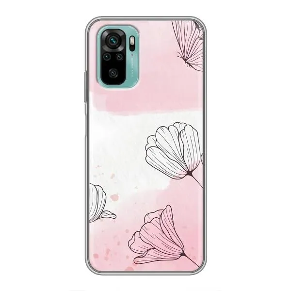Чехол с принтом «Розовые цветы» для Xiaomi Redmi Note 10 5G