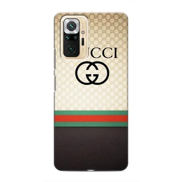 Чехол с принтом «GUCCI стиль» для Xiaomi Redmi Note 10 Pro