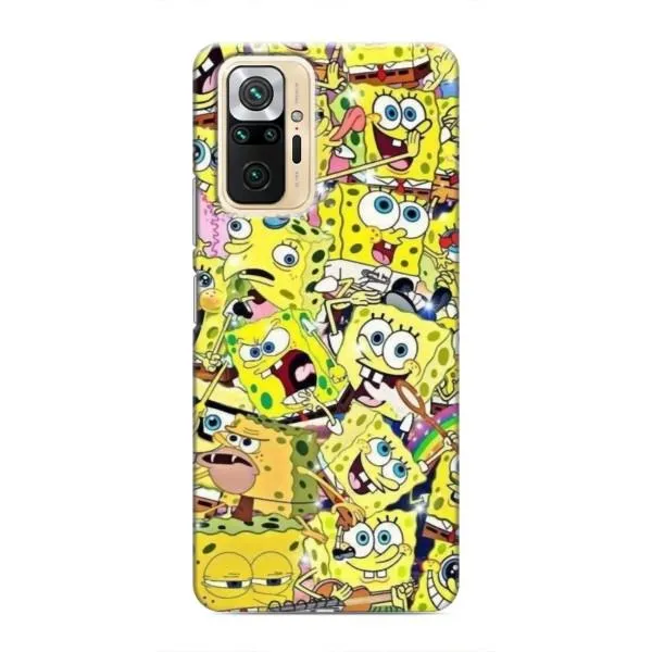 Чехол с принтом «Эмоции Спанч Боба» для Xiaomi Redmi Note 10 Pro Чехол с принтом «Эмоции Спанч Боба» для Xiaomi Redmi Note 10 Pro