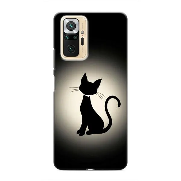Чехол с принтом «Силуэт котика» для Xiaomi Redmi Note 10 Pro
