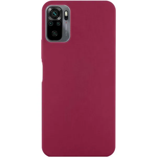 Чохол Silicone Cover Ummi Lakshmi (AA) для Xiaomi Redmi Note 10 / Note 10s / Poco M5s — Бордовий