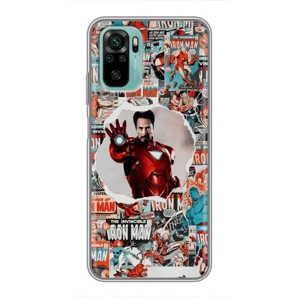Чехол с принтом «Айронмен» для Xiaomi Redmi Note 10 Чехол с принтом «Айронмен» для Xiaomi Redmi Note 10