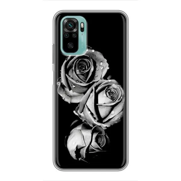 Чехол с принтом «Черная роза» для Xiaomi Redmi Note 10