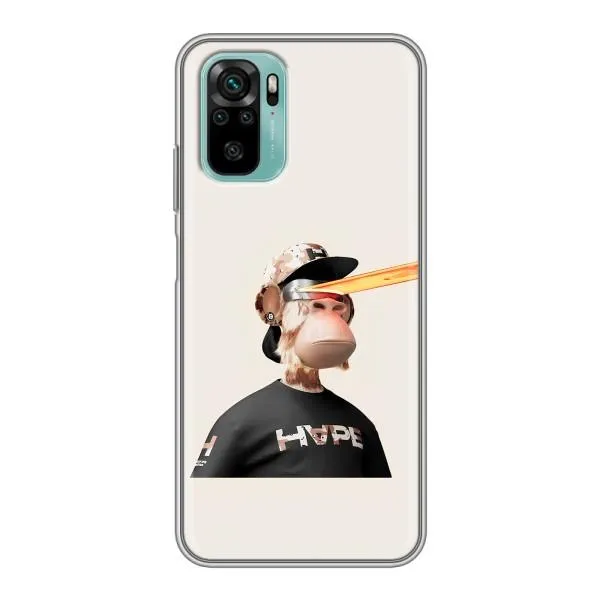 Чехол с принтом «обезьяна NFT в очках» для Xiaomi Redmi Note 10 Чехол с принтом «обезьяна NFT в очках» для Xiaomi Redmi Note 10