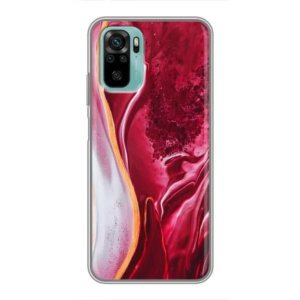 Чехол с принтом «Мрамор красный» для Xiaomi Redmi Note 10
