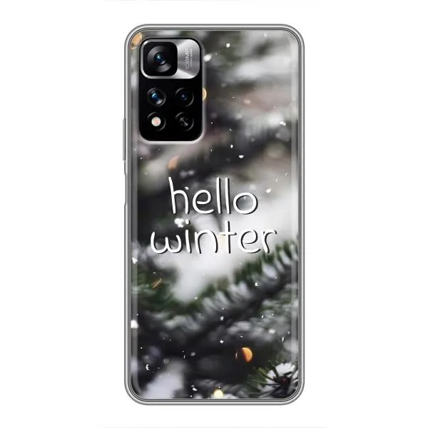 Чехол с принтом «Hello winter» для Xiaomi Redmi Note 11 Pro Plus