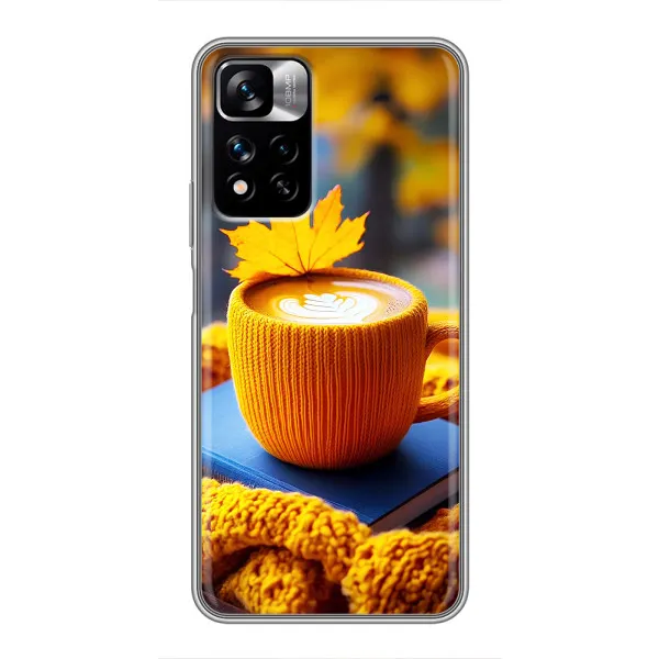 Чехол с принтом «Кофе на желтом пледе» для Xiaomi Redmi Note 11 Pro Plus