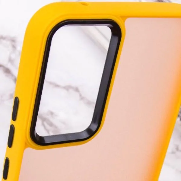 Чехол TPU+PC Lyon Frosted для Xiaomi Redmi Note 11 Pro 4G/5G / 12 Pro 4G — Оранжевый — фото 5