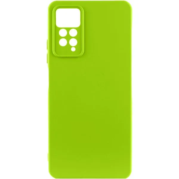 Чехол TPU GETMAN Liquid Silk Full Camera для Xiaomi Redmi Note 11 Pro 4G/5G / 12 Pro 4G — Салатовый