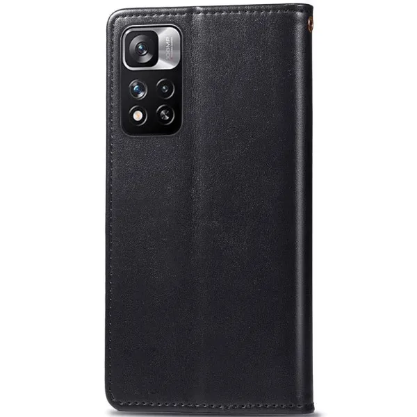 Кожаный чехол-книжка GETMAN Gallant (PU) для Xiaomi Redmi Note 11 Pro 4G/5G / 12 Pro 4G — Черный — фото 4 Кожаный чехол-книжка GETMAN Gallant (PU) для Xiaomi Redmi Note 11 Pro 4G/5G / 12 Pro 4G — Черный — фото 4