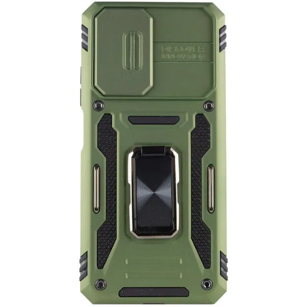 Ударостійкий чохол Camshield Army Ring для Xiaomi Redmi Note 11 Pro 4G/5G / 11E Pro / 12 Pro 4G — Оливковий — фото 2