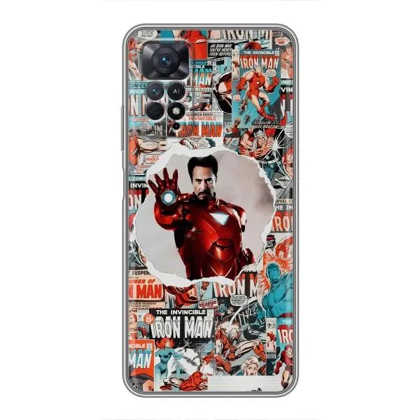 Чехол с принтом «Айронмен» для Xiaomi Redmi Note 11 Pro