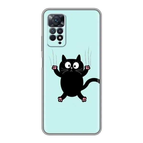 Чехол с принтом «Падающий кот» для Xiaomi Redmi Note 11 Pro Чехол с принтом «Падающий кот» для Xiaomi Redmi Note 11 Pro