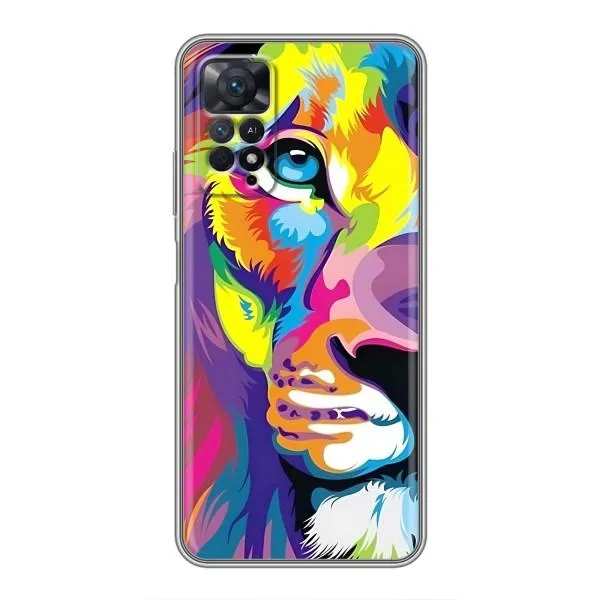 Чехол с принтом «Яркий Лев» для Xiaomi Redmi Note 11 Pro