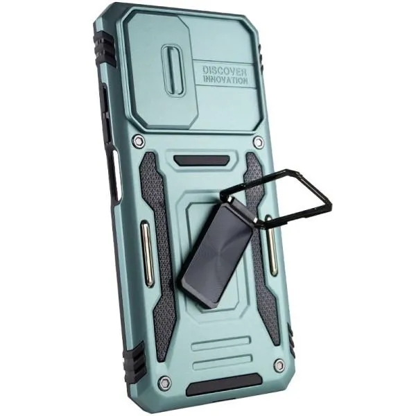 Ударопрочный чехол Camshield Army Ring для Xiaomi Redmi Note 11 (Global) / Note 11S / Note 12S — Зеленый — фото 3 Ударопрочный чехол Camshield Army Ring для Xiaomi Redmi Note 11 (Global) / Note 11S / Note 12S — Зеленый — фото 3