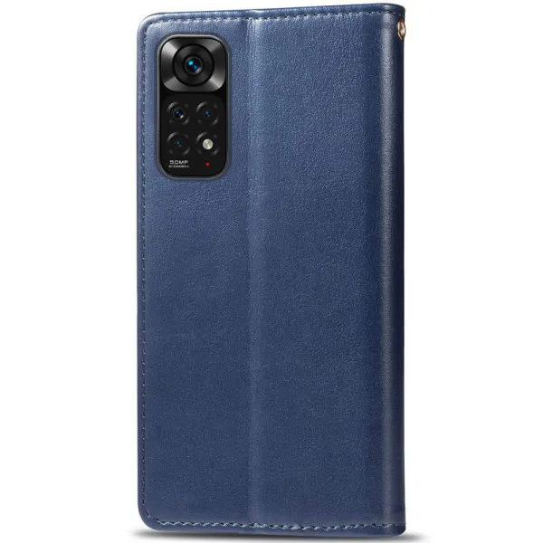 Шкіряний чохол-книжка GETMAN Gallant (PU) для Xiaomi Redmi Note 11 (Global) / Note 11S — Синій — фото 5 Шкіряний чохол-книжка GETMAN Gallant (PU) для Xiaomi Redmi Note 11 (Global) / Note 11S — Синій — фото 5