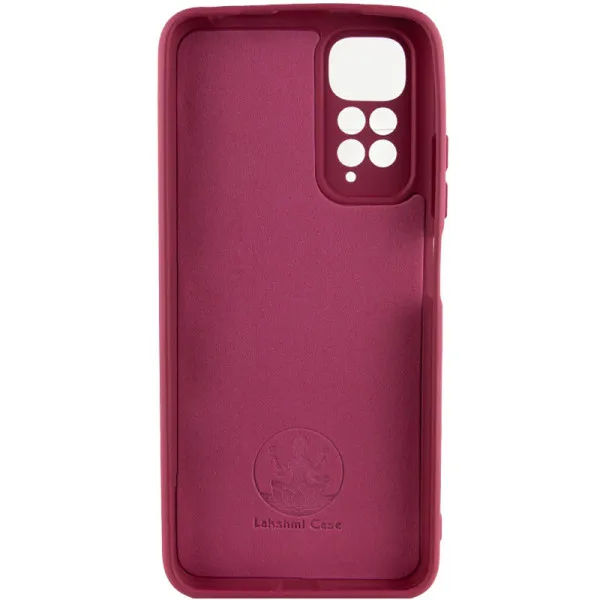 Чехол Silicone Cover Lakshmi Full Camera (AAA) для Xiaomi Redmi Note 11 (Global) / Note 11S — Бордовый — фото 2