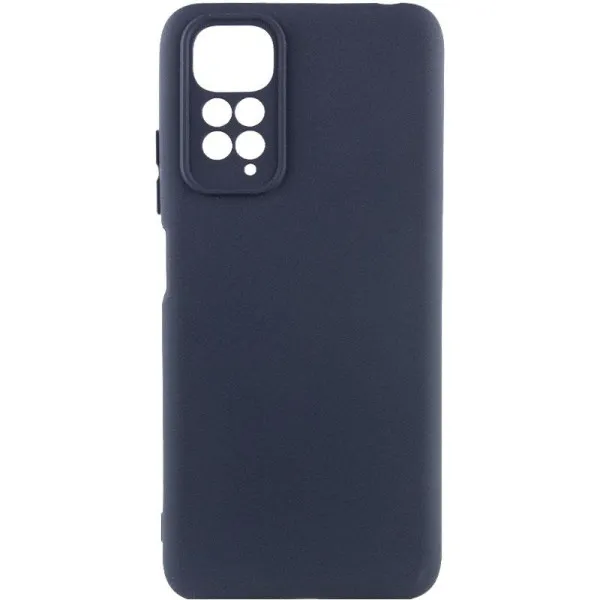 Чохол TPU GETMAN Liquid Silk Full Camera для Xiaomi Redmi Note 11 (Global) / Note 11S — Синій — фото 2
