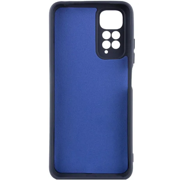 Чохол TPU GETMAN Liquid Silk Full Camera для Xiaomi Redmi Note 11 (Global) / Note 11S — Синій — фото 3
