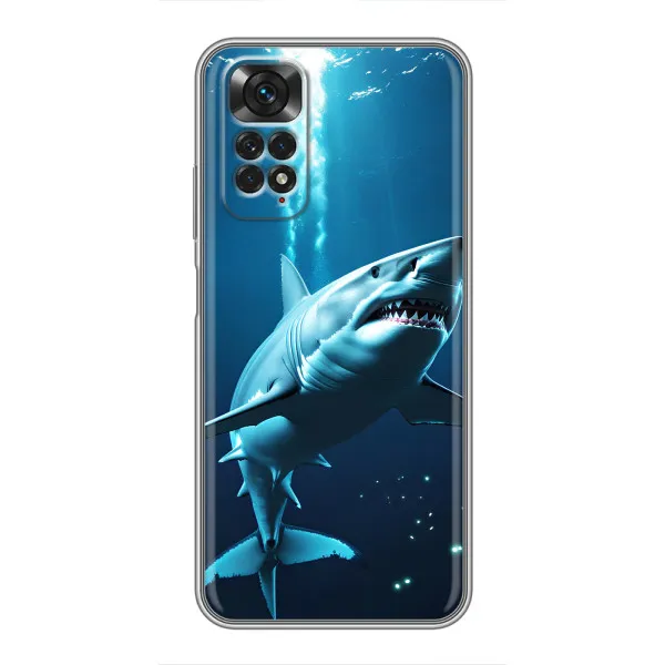 Чехол с принтом «Акула под водой» для Xiaomi Redmi Note 11 / 11s Чехол с принтом «Акула под водой» для Xiaomi Redmi Note 11 / 11s