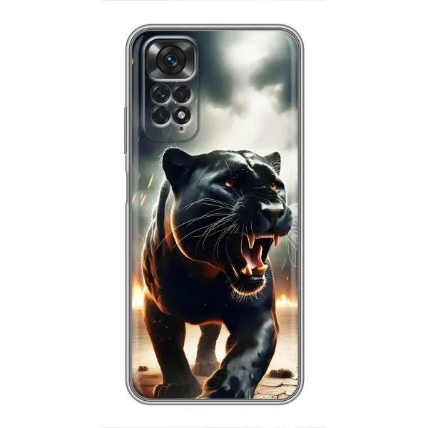 Чехол с принтом «Черная пантера» для Xiaomi Redmi Note 11 / 11s Чехол с принтом «Черная пантера» для Xiaomi Redmi Note 11 / 11s