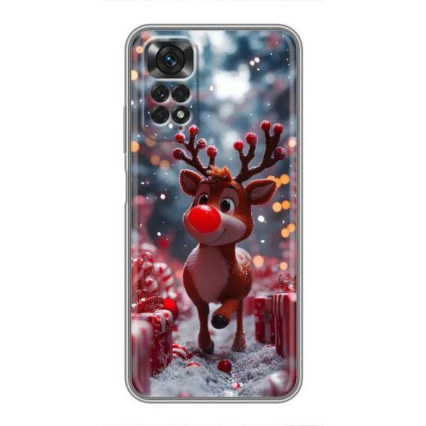 Чохол з принтом «Олень серед подарунків» для Xiaomi Redmi Note 11 / 11s Чохол з принтом «Олень серед подарунків» для Xiaomi Redmi Note 11 / 11s