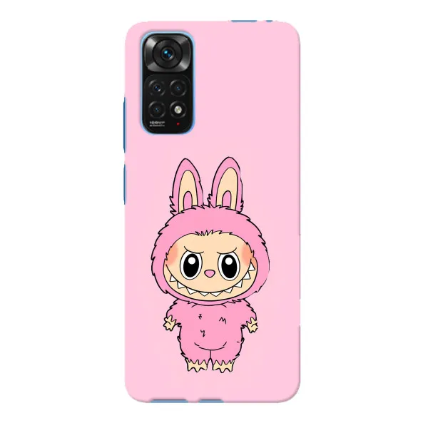 Чехол с принтом «Розовый Лабубу» для Xiaomi Redmi Note 11E Pro