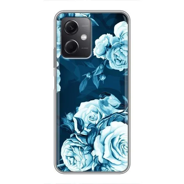 Чехол с принтом «Голубые Бутоны» для Xiaomi Redmi Note 12 (5G) Чехол с принтом «Голубые Бутоны» для Xiaomi Redmi Note 12 (5G)