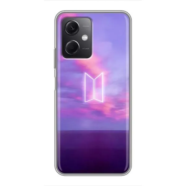 Чехол с принтом «BTS логотип» для Xiaomi Redmi Note 12 (5G)