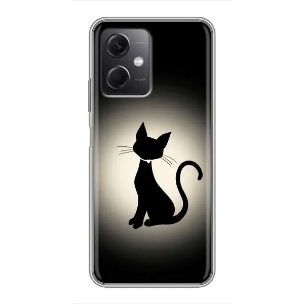 Чехол с принтом «Силуэт котика» для Xiaomi Redmi Note 12 (5G) Чехол с принтом «Силуэт котика» для Xiaomi Redmi Note 12 (5G)
