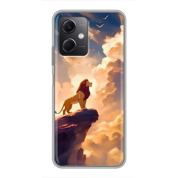 Чехол с принтом «Симба на скале» для Xiaomi Redmi Note 12 (5G)