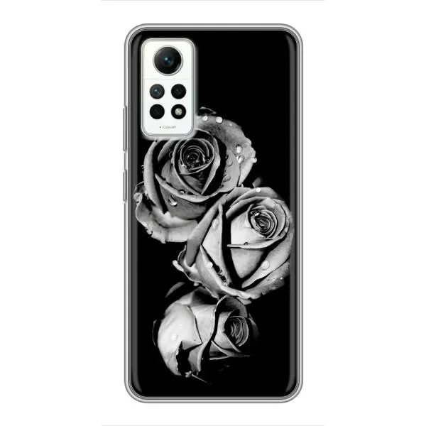 Чехол с принтом «Черная роза» для Xiaomi Redmi Note 12 Pro (4g)