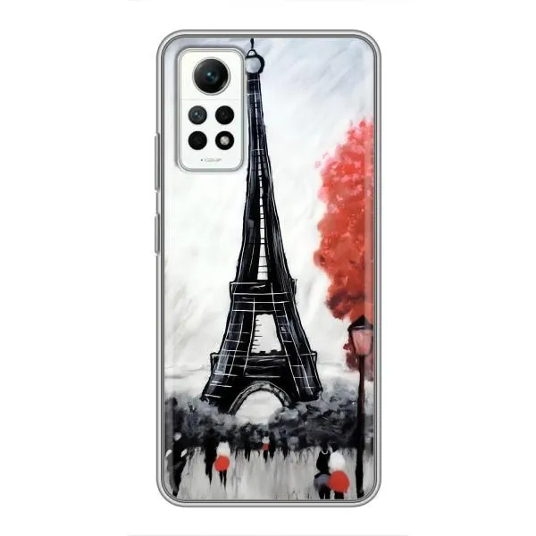Чехол с принтом «Башня в Париже» для Xiaomi Redmi Note 12 Pro (4g)