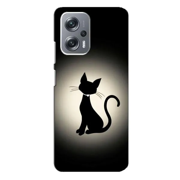 Чехол с принтом «Силуэт котика» для Xiaomi Redmi Note 12 Pro Plus