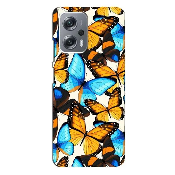 Чохол з принтом «Яскраві метелики» для Xiaomi Redmi Note 12 Pro Plus
