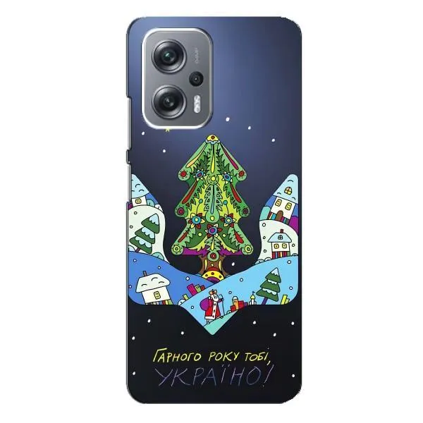 Чехол с принтом «Рождественский герб» для Xiaomi Redmi Note 12 Pro Plus