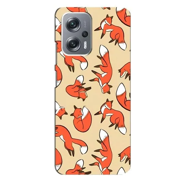 Чехол с принтом «Лисички» для Xiaomi Redmi Note 12 Pro (5g)