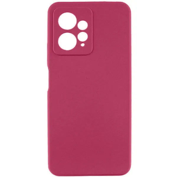 Чохол Silicone Cover Lakshmi Full Camera (AAA) для Xiaomi Redmi Note 12 4G — Бордовий — фото 1