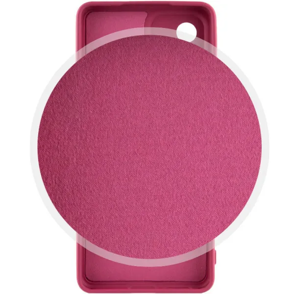 Чохол Silicone Cover Lakshmi Full Camera (AAA) для Xiaomi Redmi Note 12 4G — Бордовий — фото 3