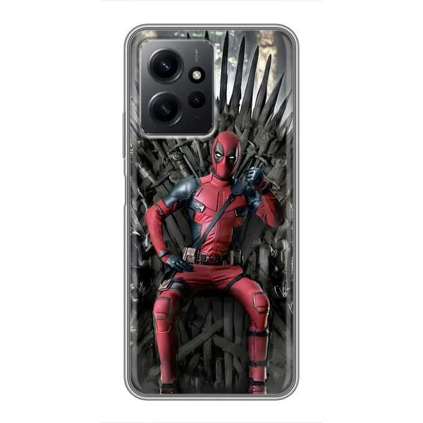 Чехол с принтом «Дэдпул на троне» для Xiaomi Redmi Note 12