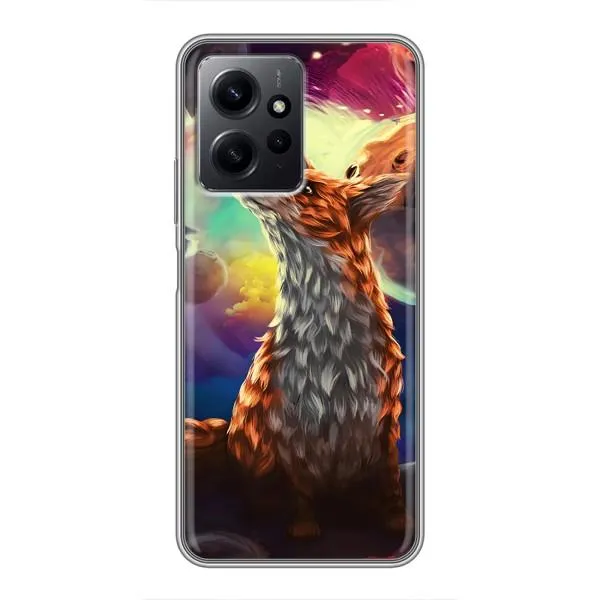 Чехол с принтом «Лисица в космосе» для Xiaomi Redmi Note 12 Чехол с принтом «Лисица в космосе» для Xiaomi Redmi Note 12