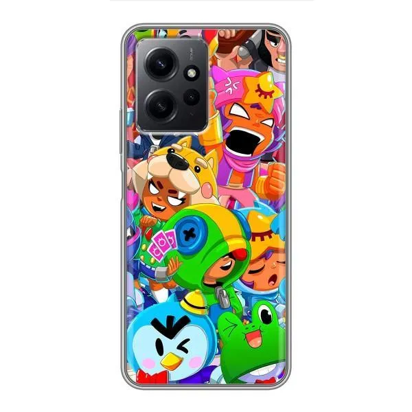 Чехол с принтом «герои Бравл Старс» для Xiaomi Redmi Note 12 Чехол с принтом «герои Бравл Старс» для Xiaomi Redmi Note 12