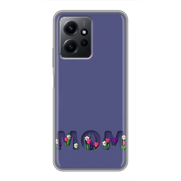 Чехол с принтом «Мама в цветах» для Xiaomi Redmi Note 12
