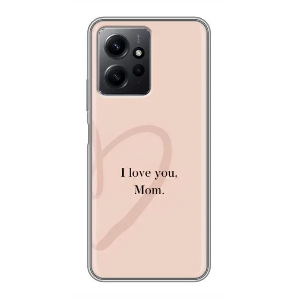 Чехол с принтом «Сердце маме» для Xiaomi Redmi Note 12