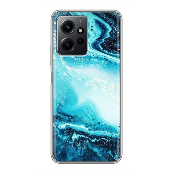 Чехол с принтом «Голубой мрамор» для Xiaomi Redmi Note 12